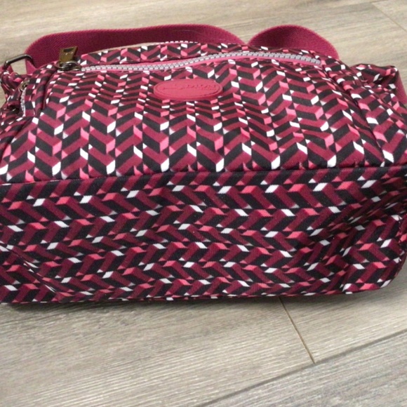 Vibrant Pink Patterned Crossbody Bag - Picture 9 of 11